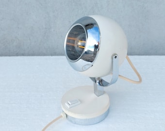 Vintage Eye Ball, Space Age Table Lamp, Yugoslavia 70s