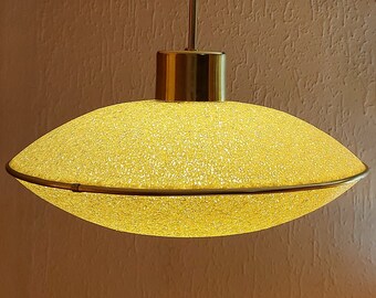 UFO Hanging Lamp - Flying Saucer - Space Age, Germany 60s