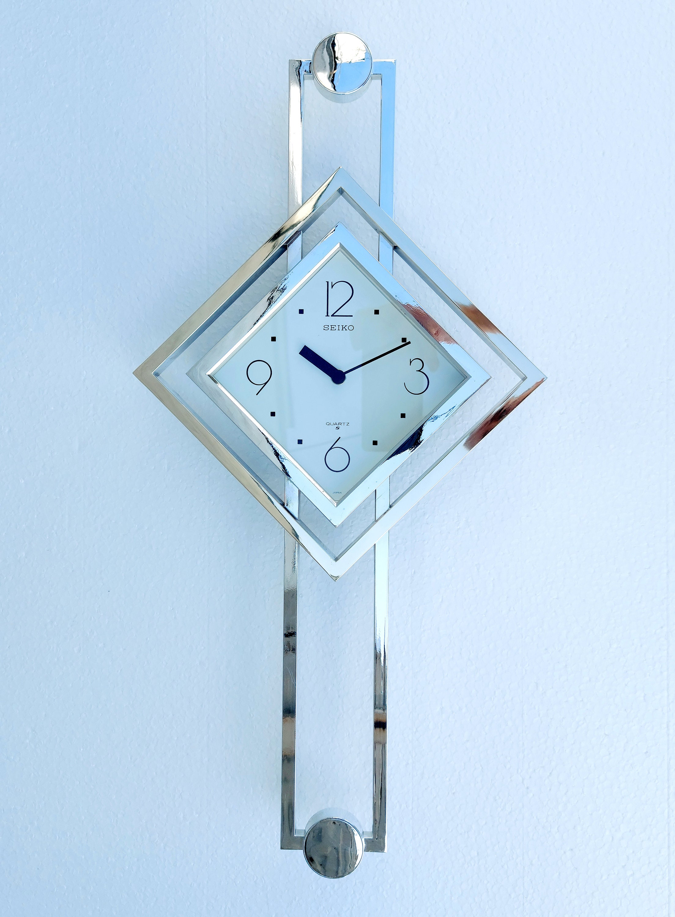 80 年代の日本製オリジナル SEIKO クォーツ壁掛け時計。 - Etsy 日本