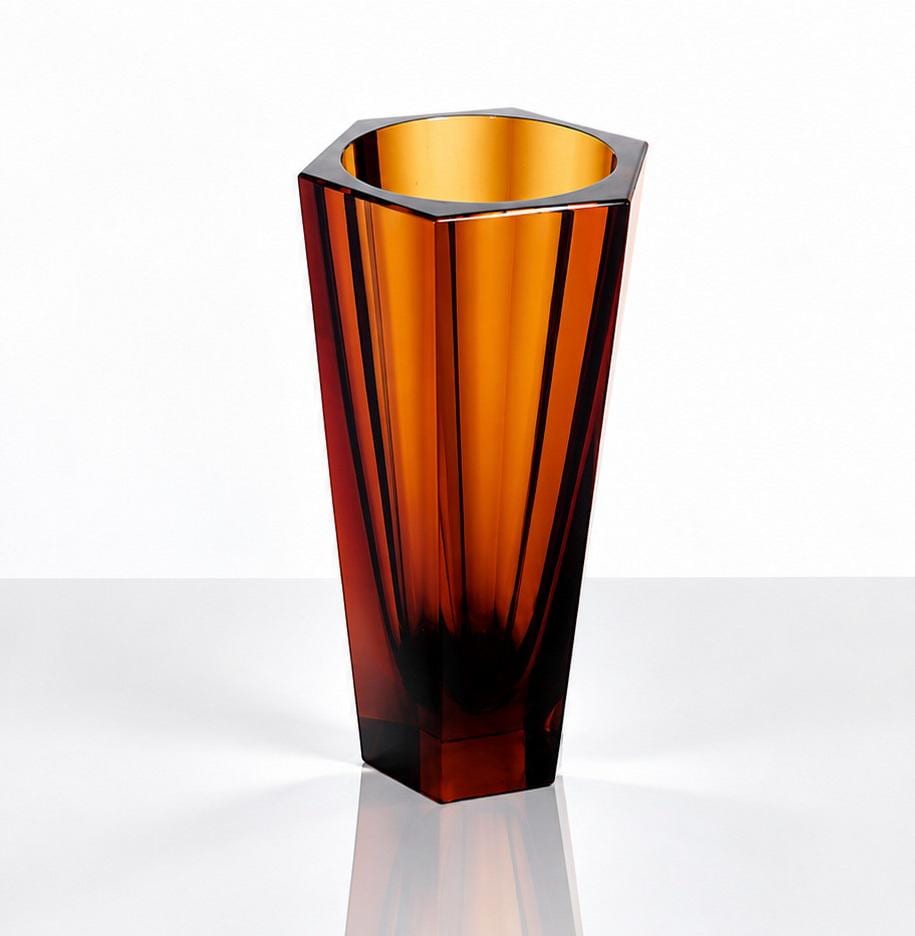 Moser Amber Vase - Etsy