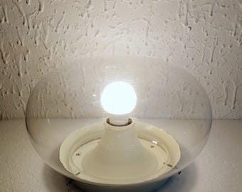 Lámpara de aplique de cristal de la era espacial - Sijaj-Hrastnik Yugoslavia años 70