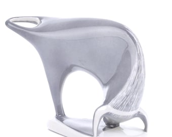 Mieczysław Naruszewicz for Bogucice, Corrida Bull Porcelain Sculpture – 1950s Polish Mid-Century