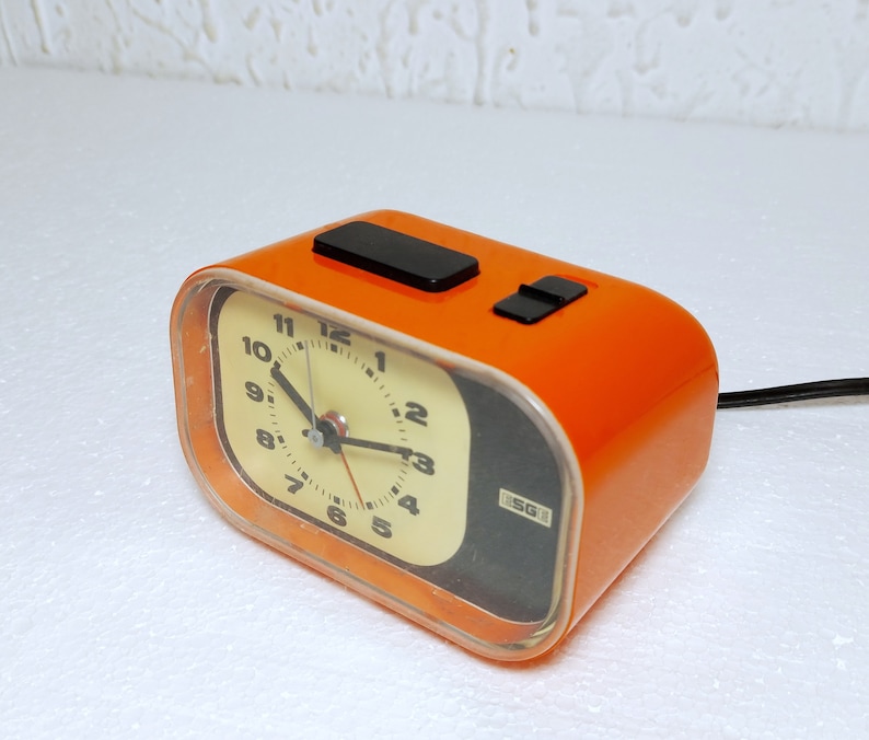 Vintage ESGE Electric Alarm Clock Germany 70s Etsy