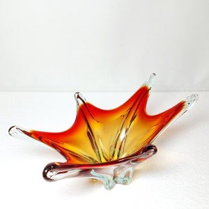 Vintage Murano Summerso Glass Bowl from Fratelli Toso, Italy 1960s
