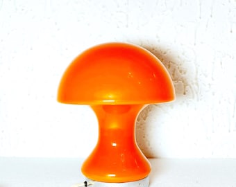 Space Age, opaalglazen paddenstoellamp, Sijaj-Hrastnik, Joegoslavië, jaren 70