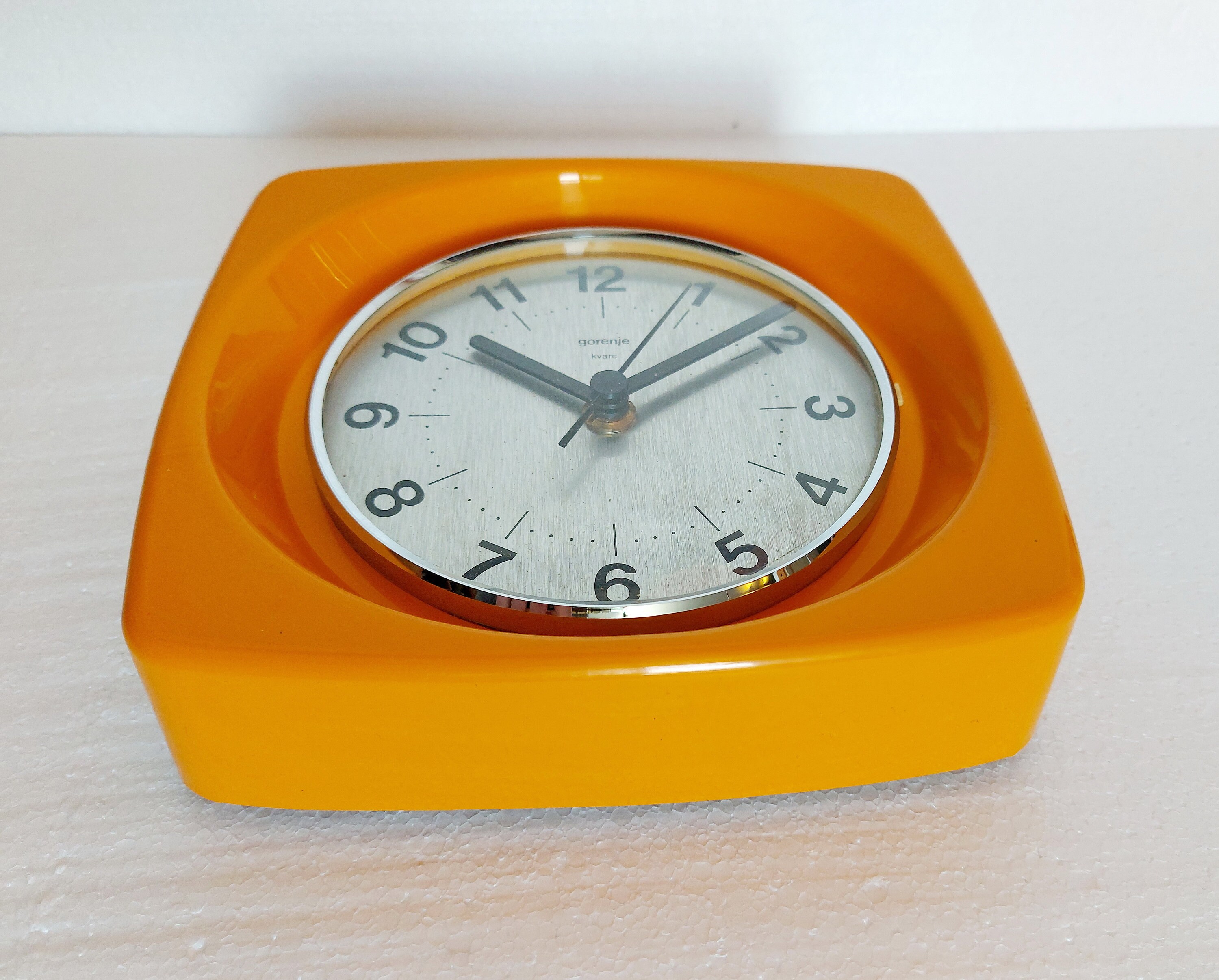 Gorenje Quartz Wall Clock / Space Age Wall Clock / Mid Century Wall