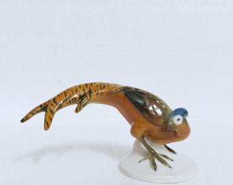 Aelteste Volkstedt porseleinen fazantbeeldje - Duitsland circa 1920