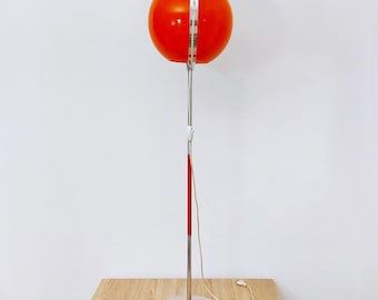 Space Age, globe opaalglazen vloerlamp, Joegoslavië 70's