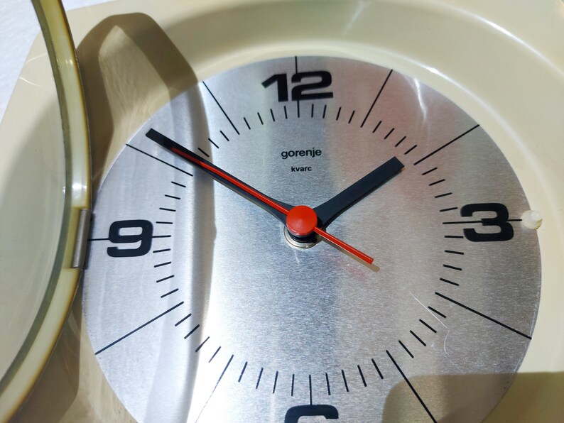 Gorenje Quartz Wall Clock / Space Age Wall Clock / Mid Century Etsy