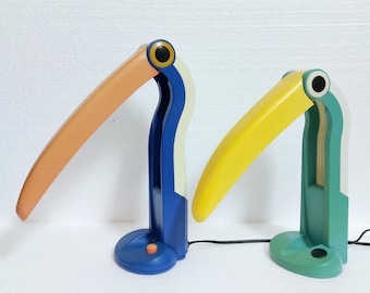 Vintage Toucan H.T Huang-tafellampen uit de jaren 80