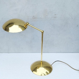 Lampada da tavolo vintage in ottone di WKR dalla Germania degli anni &#39;80