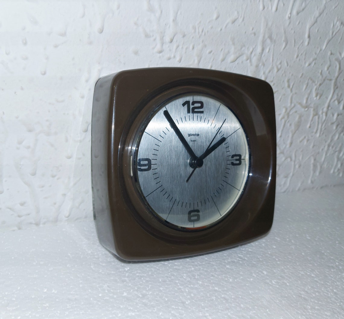 Gorenje Quartz Wall Clock / Space Age Wall Clock / Mid Century Etsy