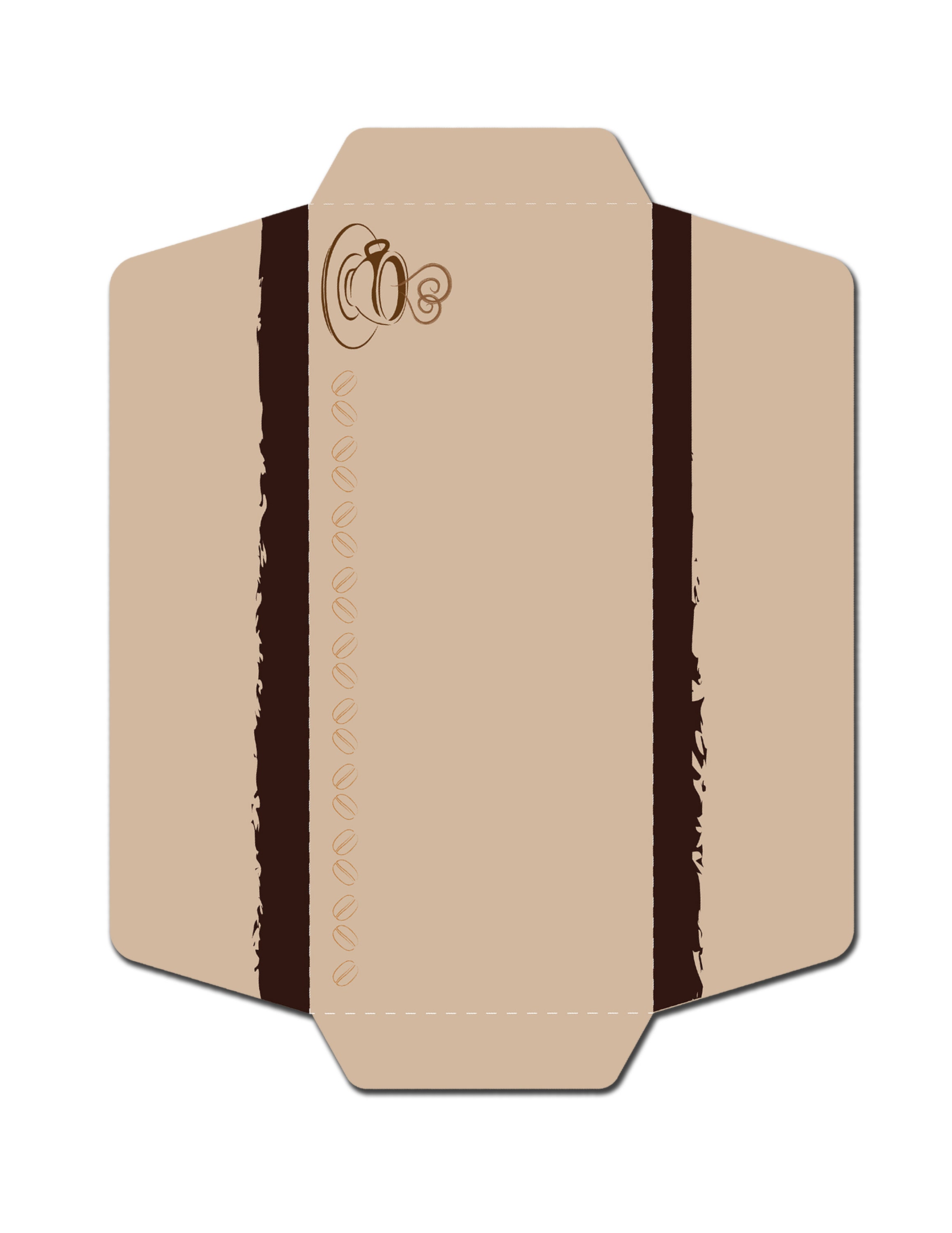 Coffee Printable Stationery Template with Cut and Fold | Etsy