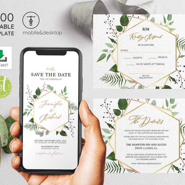 Wedding E Invitation Card - Etsy