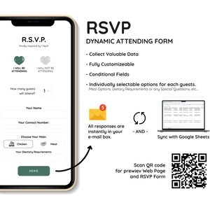 Minimalist Photo Digital Wedding Invitation & RSVP Website image 2