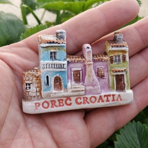 Authentic Croatian Souvenir Gift, Made In Croatia Gift, Handmade Ceramic Magnets, Hand Crafted Ornament, Hand Sculpted Unique Ceramics