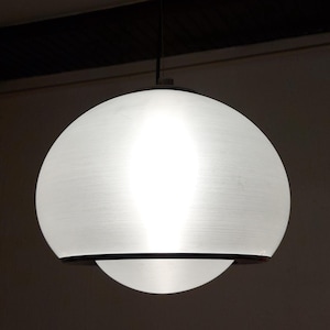 Meblo Guzzini Bud Pendant Brushed Lamp, Space age style, Yugoslavia 60s
