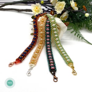 Beading Pattern - Sunfrost Bracelet - Beadweaving Pattern - Beading Tutorial - Bracelet Pattern - Zosimi Beads