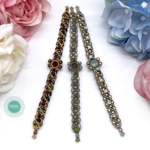 Beading Pattern - Persephone Bracelet - Beadweaving Pattern - Beading Tutorial - Bracelet Pattern - Bracelet Tutorial - Zosimi Beads