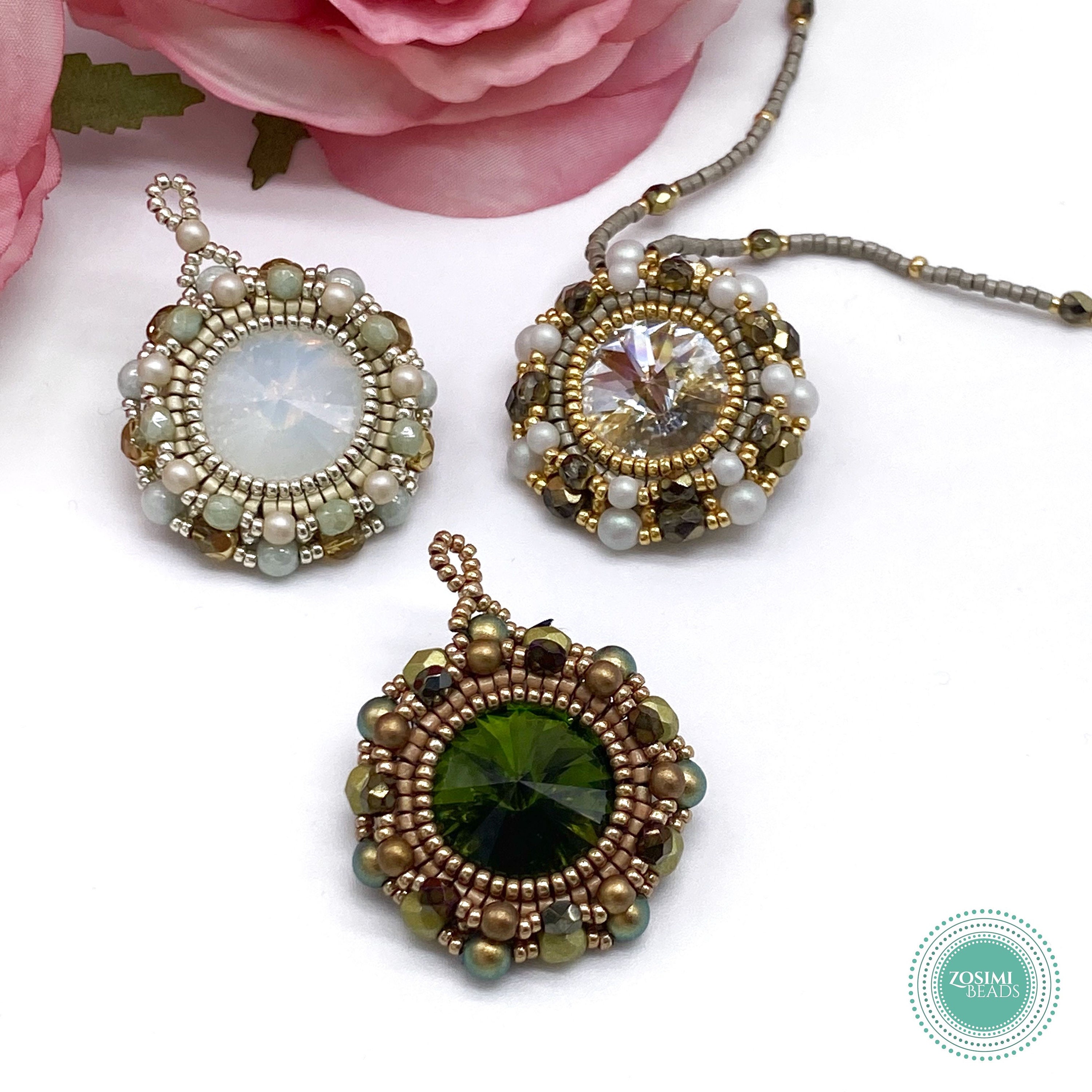 Beading Pattern - Marian Pendant & Necklace - Beadweaving Pattern ...