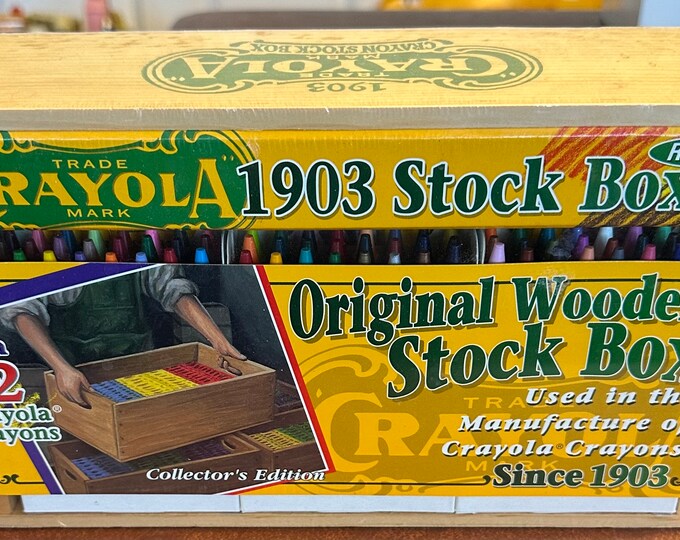 Crayola Crayons 1903 Stock Box Replica Etsy
