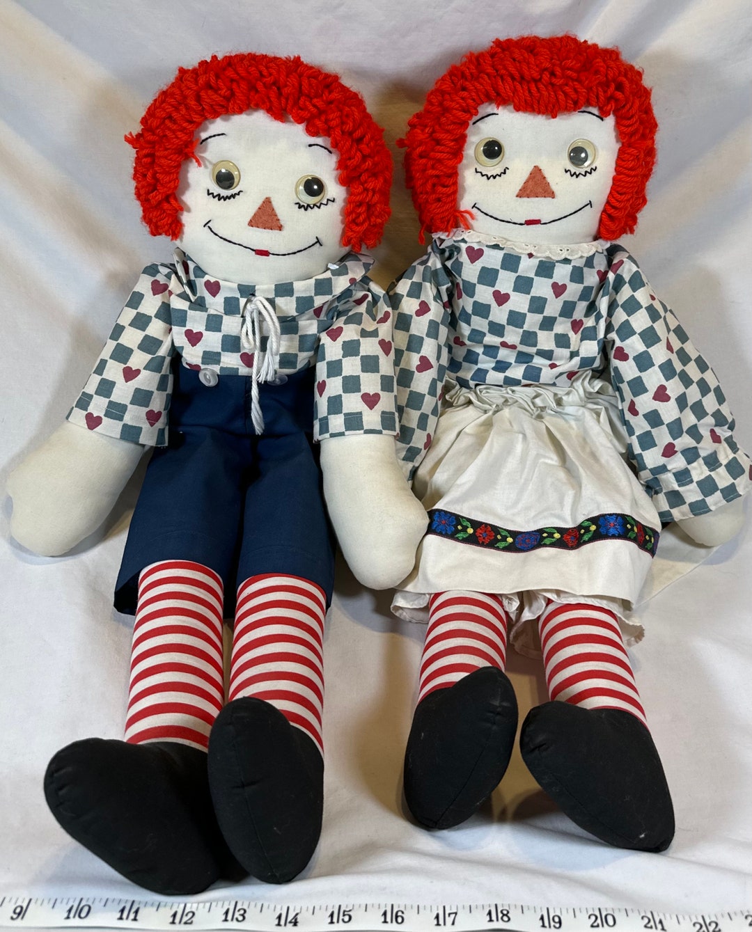 Pair of 24 Inch Tall Raggedy Ann and Andy Dolls - Etsy