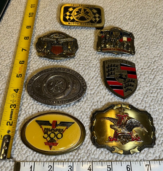 Various Vintage Belt Buckles Gem