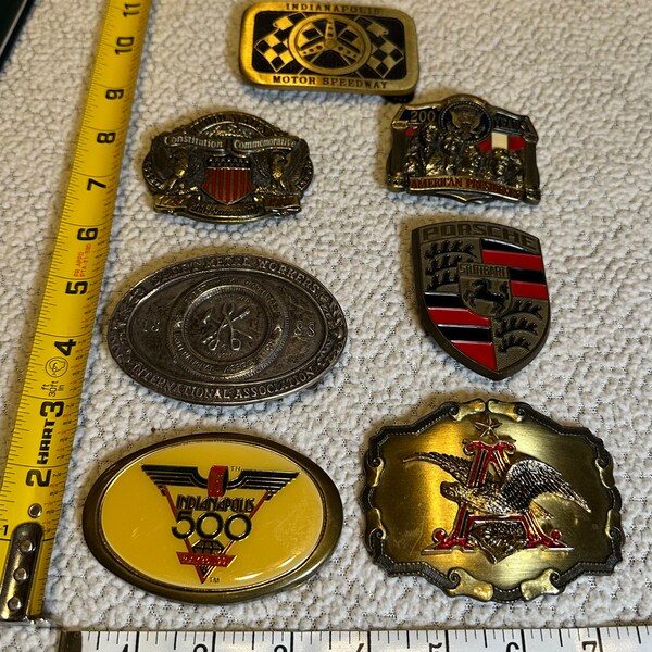 Various Vintage Belt Buckles