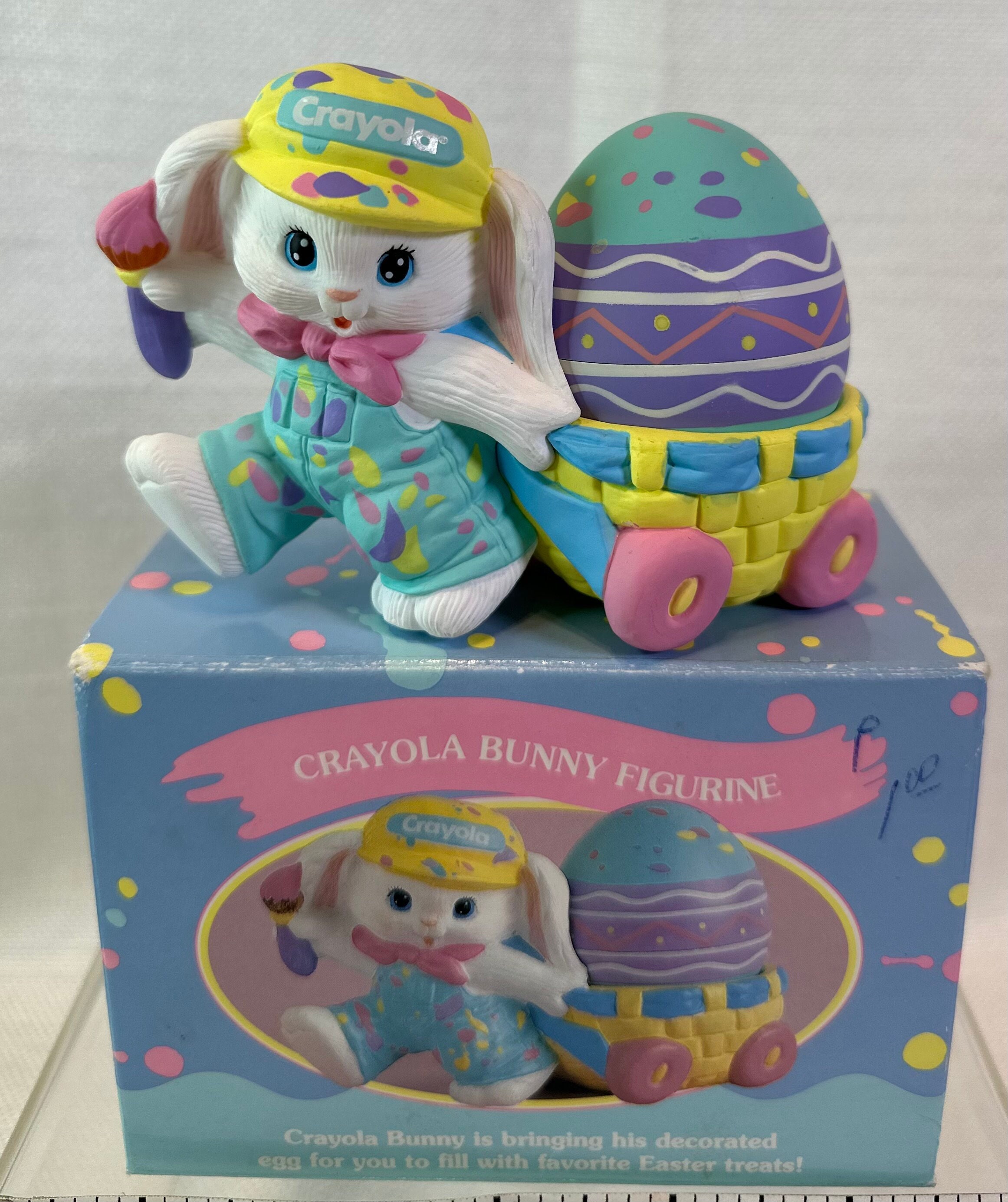 Crayola Easter Bunny Figurines set of Two. Original Box Included Etsy