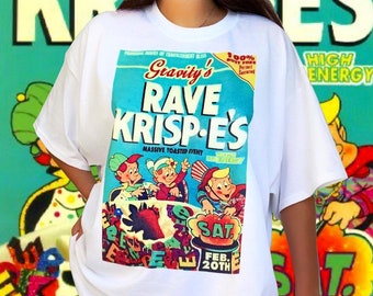 ide mestre renere Rave Krispies Graphic Tee Festival Outfit Vintage T Shirt - Etsy