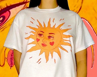 Sun Kissed Graphic Tee | Celestial Festival Y2k Boho