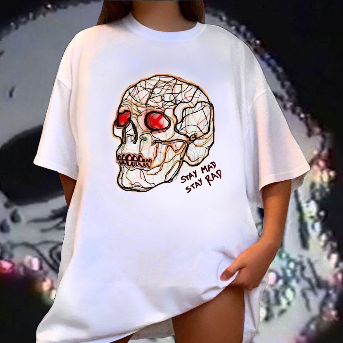 Y2k Skull Shirt - Etsy Finland