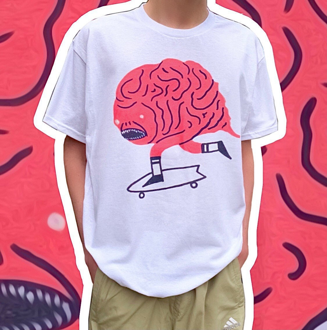 Brain Bored Skateboard Graphic Tee 