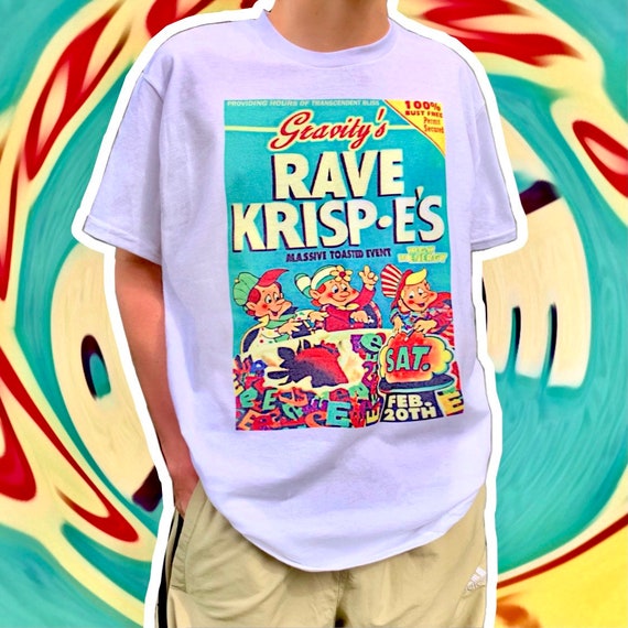 Rave Krispies Vintage Grafisch T rijst 