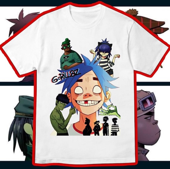 gorillaz 2d t shirt