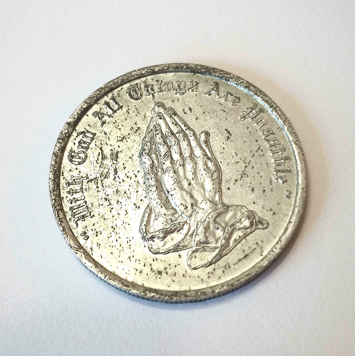 Religious Pocket Piece Coin TOKEN Medal or MEDALLION Etsy