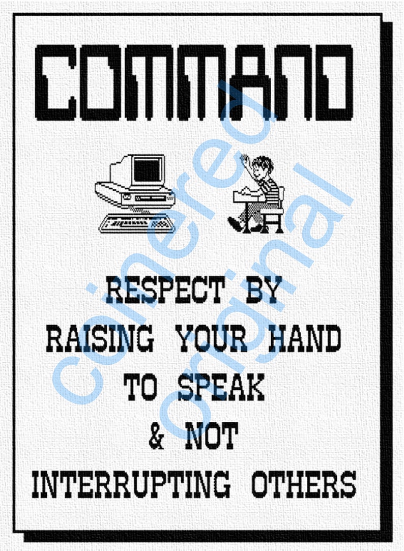 Computer Lab Poster Set, Classroom Decor, Set of 7 Computers Class ...