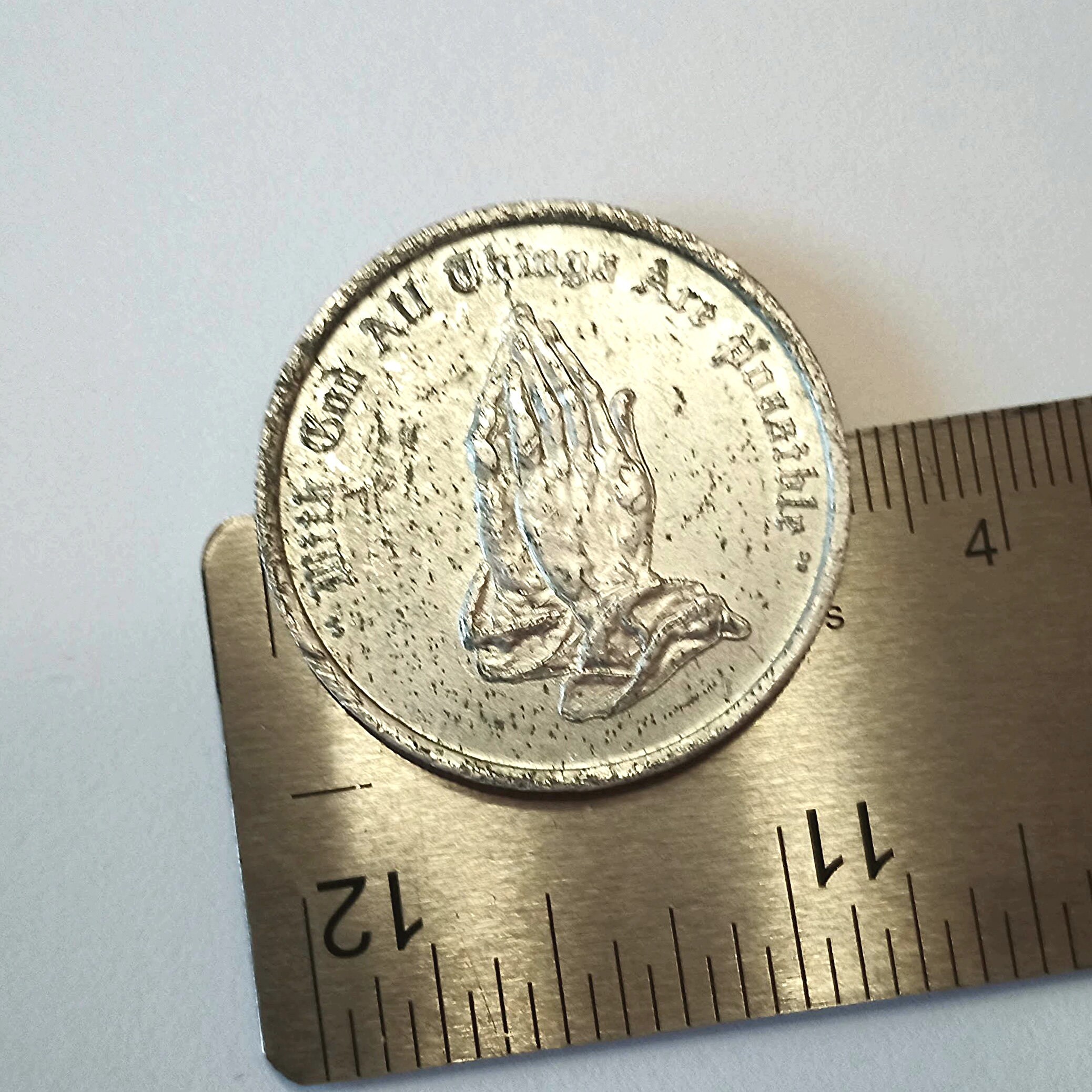 Religious Pocket Piece Coin TOKEN Medal or MEDALLION Etsy