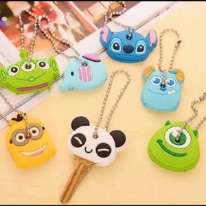 NA 3 SZTUKI Brelok słodki kreskówkowy Minion Stitch Sulley Mike Alien