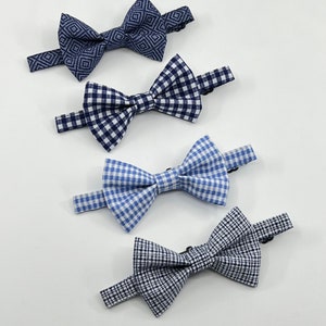 Bow tie for boys, Ring bearer outfit, Infant Toddler bow tie, Bow tie for wedding, Navy Blue bow tie, Boy formal wear, Holiday Gift for boys