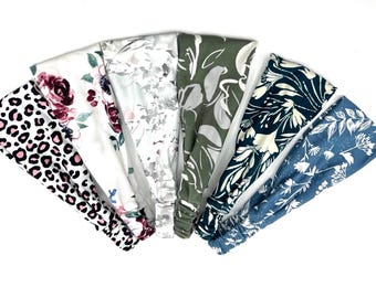 Stretchy Elastic Headband with Buttons, Turban twist wide hairband, Boho Yoga Workout Headwear