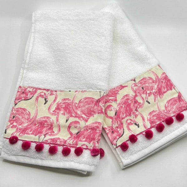 Flamingo Bath Towel Etsy