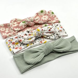 Mommy and me headband set, Newborn infant girl headbands, Mom and daughter matching headbands, Bow headbands, Baby shower gift for new mom