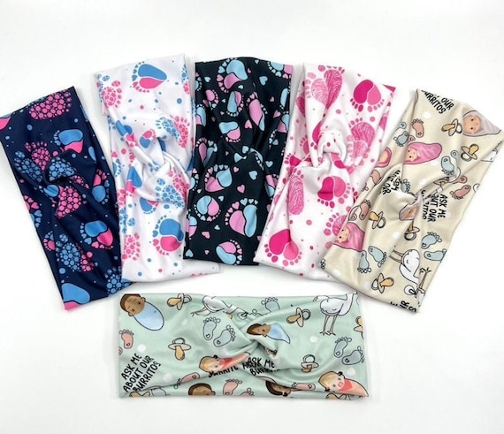 NICU nurse headband with buttons, Mother baby nurse, Labor and delivery nurse headband, Baby feet headband, Midwife gift, NICU Nurse gifts