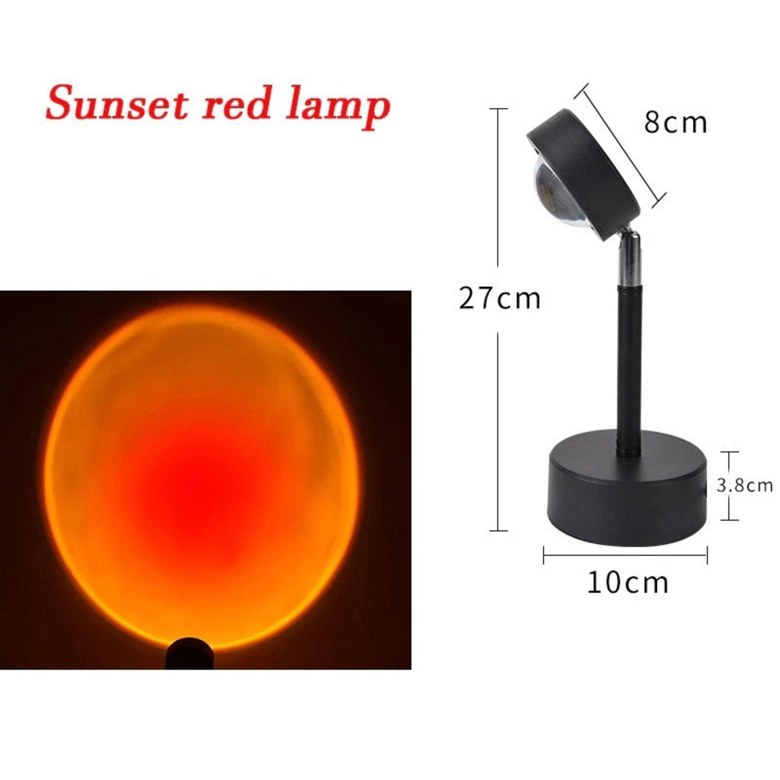 Sunset Lamp LED Sunset Projection Lamp Wall Decoration Etsy