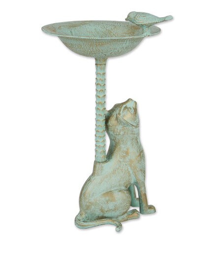 Cat Bird Bath/ Bird Bath/ Birds / Garden Decor/ Bird Feeders/ Home and ...