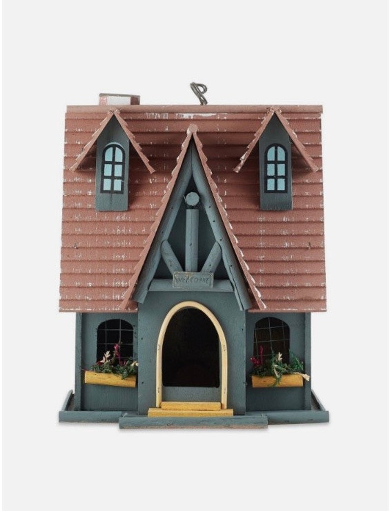 Wood Cottage Birdhouse / Birdhouse / Birdhouses / Birds / Feeders / Bird Feeders / Garden / Home and Garden / Craft / Garden Decor / Yard image 7