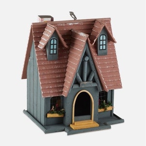 Wood Cottage Birdhouse / Birdhouse / Birdhouses / Birds / Feeders / Bird Feeders / Garden / Home and Garden / Craft / Garden Decor / Yard image 10