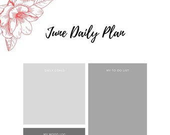 Daily Planner Printable Minimalistic - Etsy