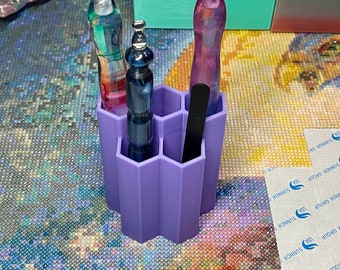 Portalápices con 5 ranuras para pintar con diamantes